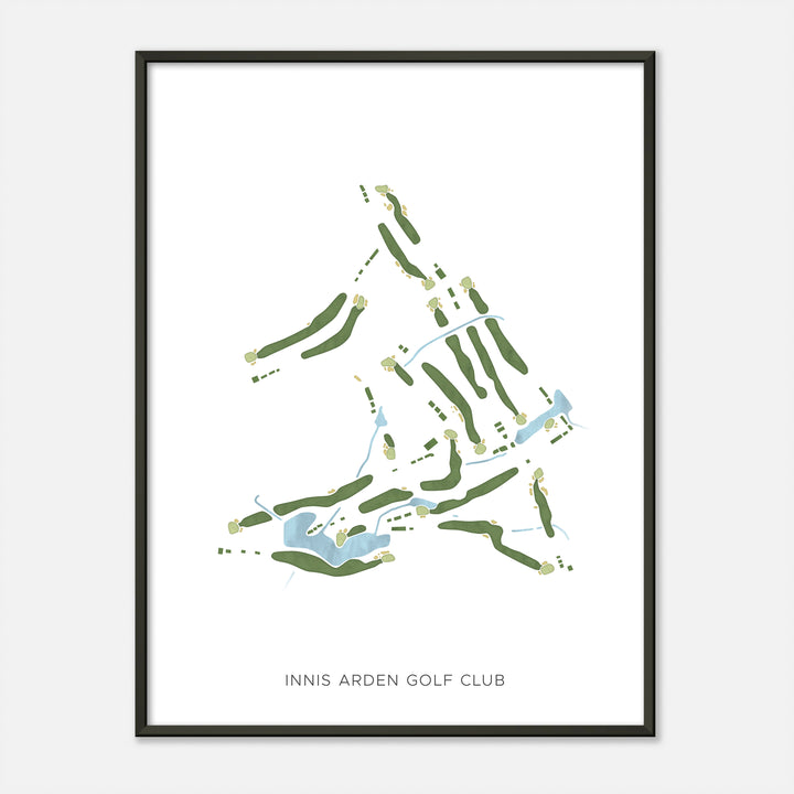 Print of Innis Arden Golf Club Modern Map