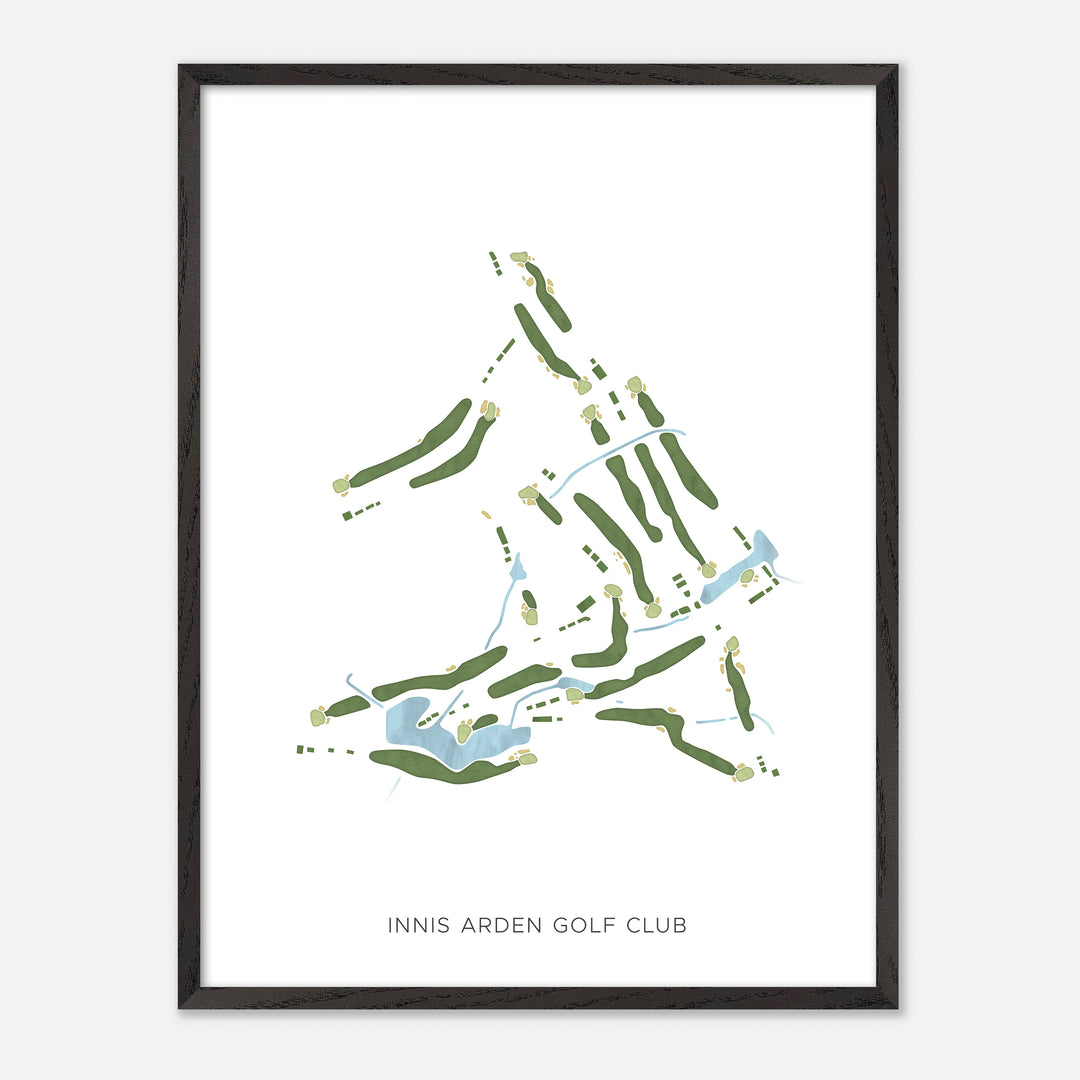 Print of Innis Arden Golf Club Modern Map