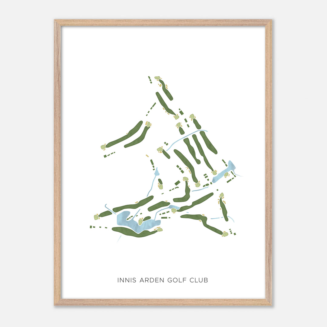 Print of Innis Arden Golf Club Modern Map