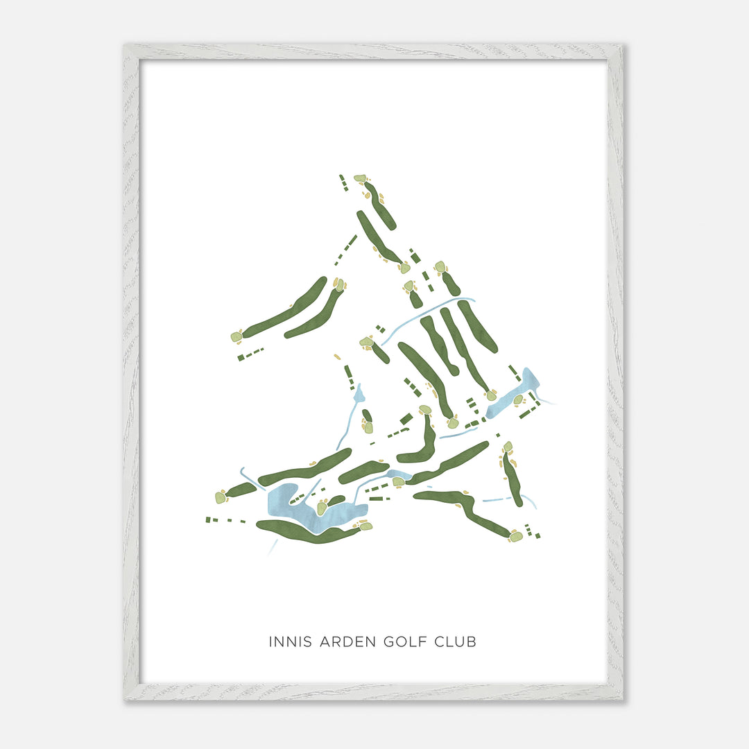 Print of Innis Arden Golf Club Modern Map