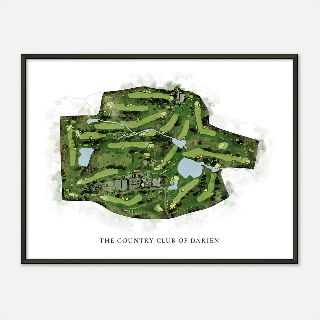 Print of The Country Club Of Darien Classic Map