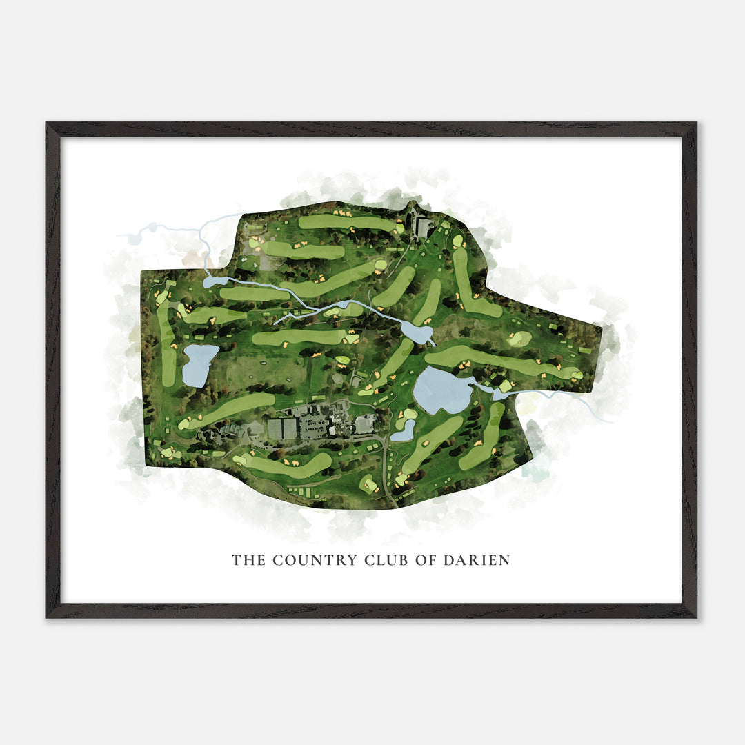 Print of The Country Club Of Darien Classic Map
