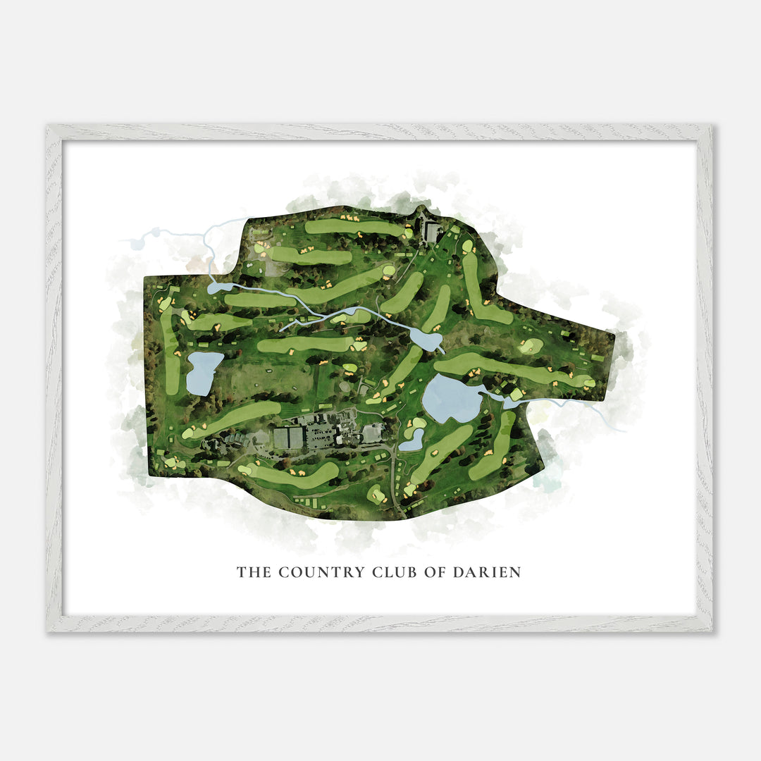 Print of The Country Club Of Darien Classic Map