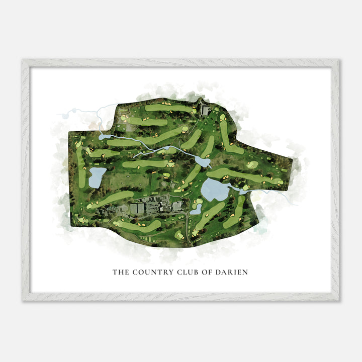 Print of The Country Club Of Darien Classic Map