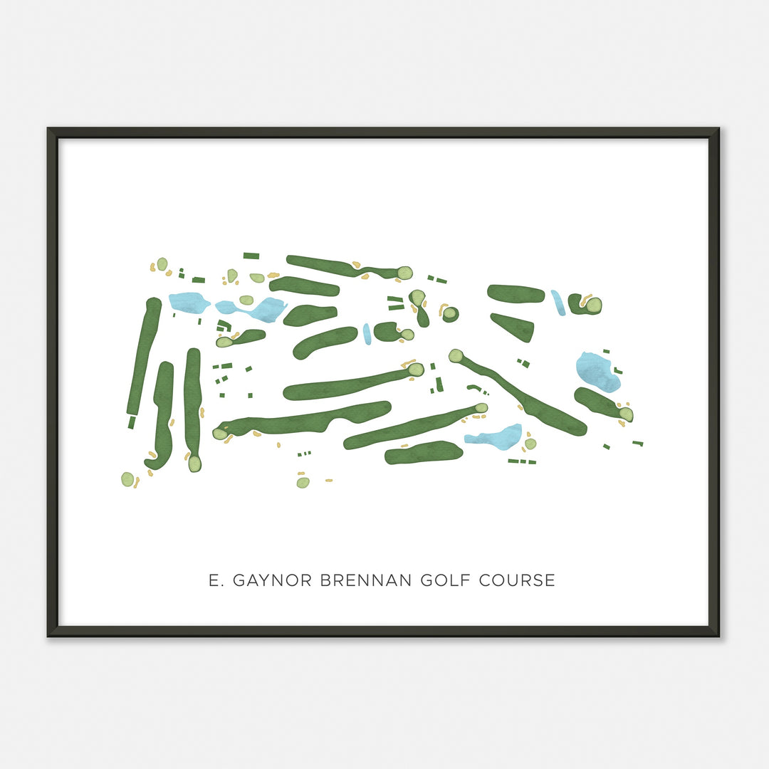 Print of E. Gaynor Brennan Golf Course Modern Map