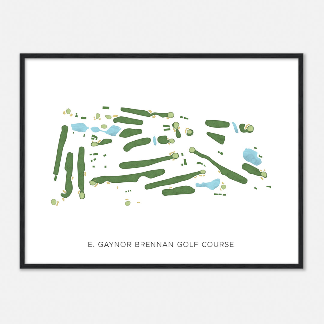 Print of E. Gaynor Brennan Golf Course Modern Map