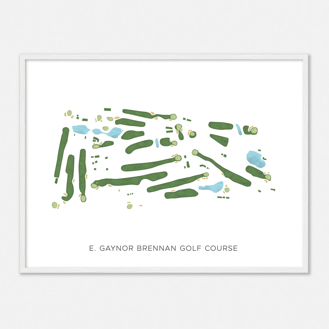 Print of E. Gaynor Brennan Golf Course Modern Map