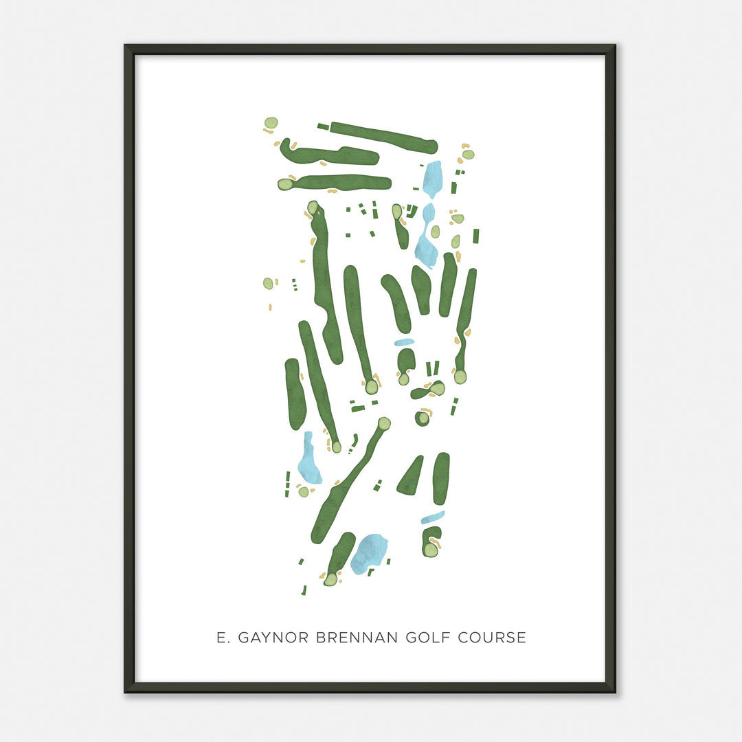 Print of E. Gaynor Brennan Golf Course Modern Map