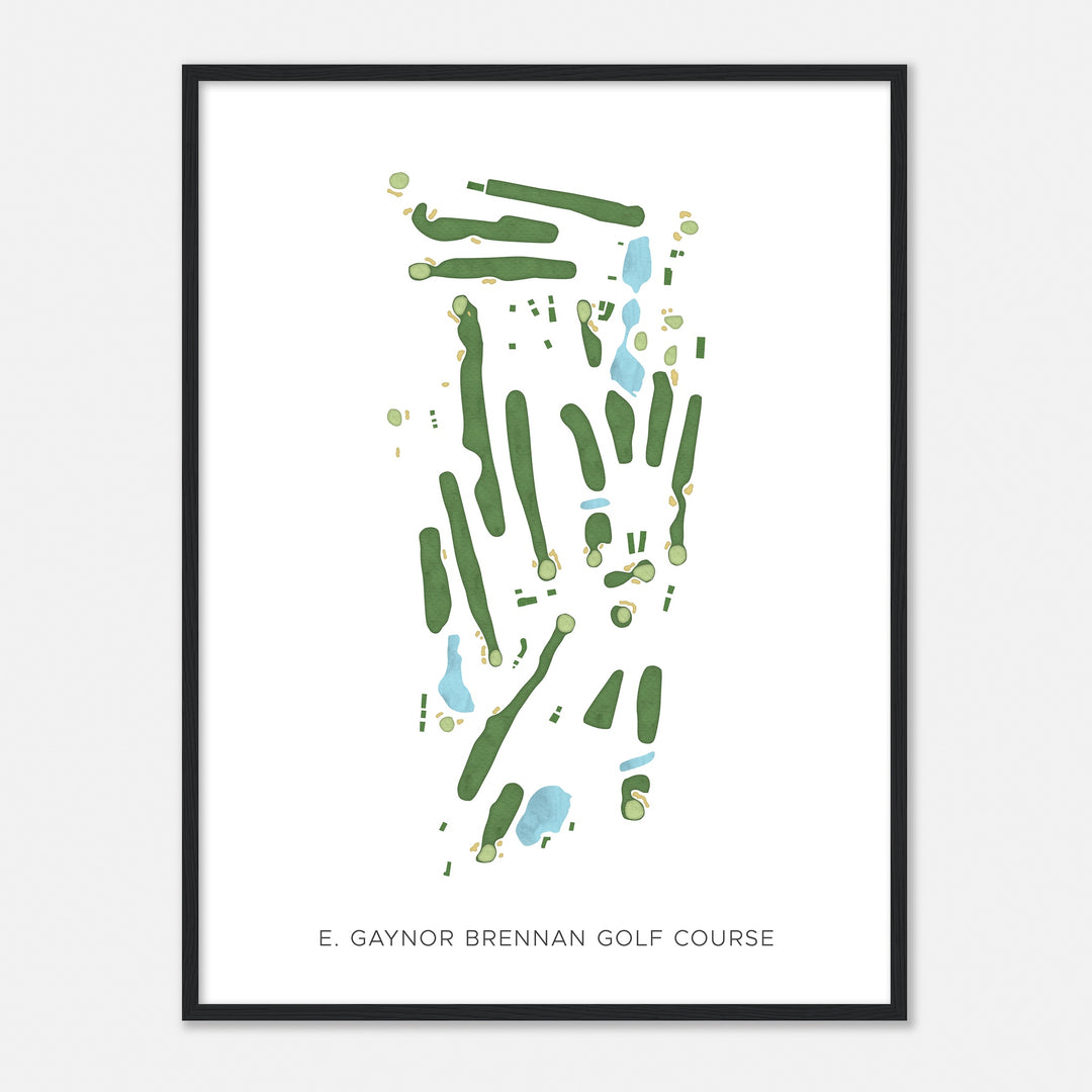 Print of E. Gaynor Brennan Golf Course Modern Map