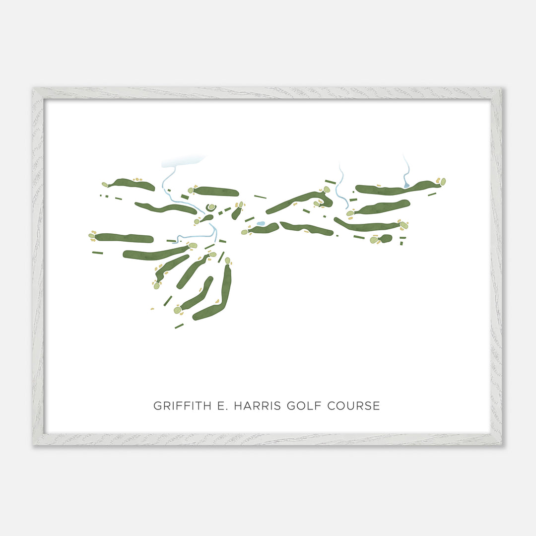 Print of Griffith E. Harris Golf Course Modern Map