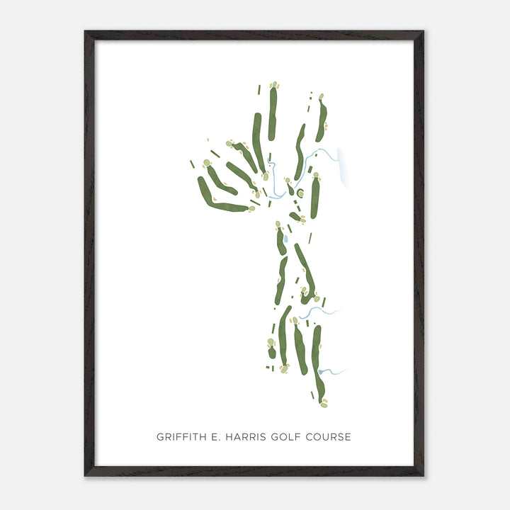 Print of Griffith E. Harris Golf Course Modern Map