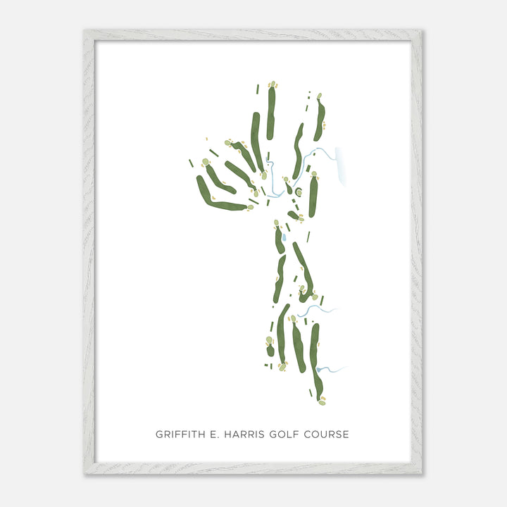 Print of Griffith E. Harris Golf Course Modern Map