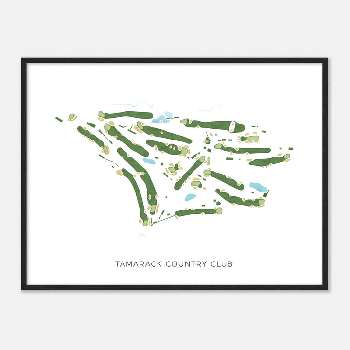 Print of Tamarack Country Club Modern Map