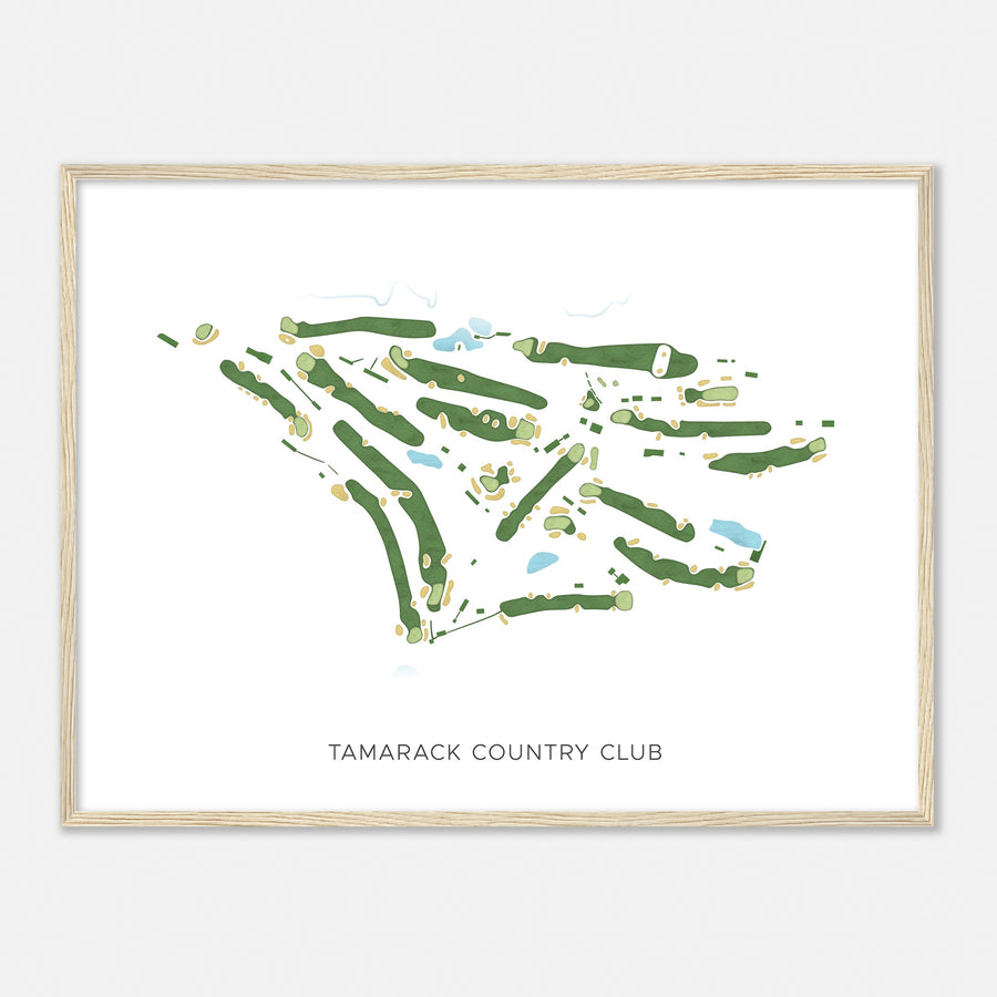 Print of Tamarack Country Club Modern Map