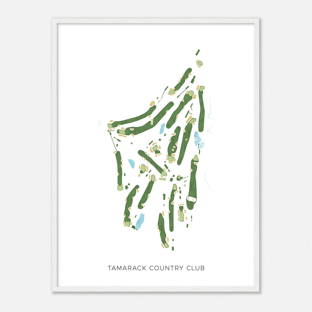 Print of Tamarack Country Club Modern Map