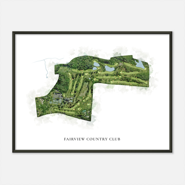 Print of Fairview Country Club Classic Map