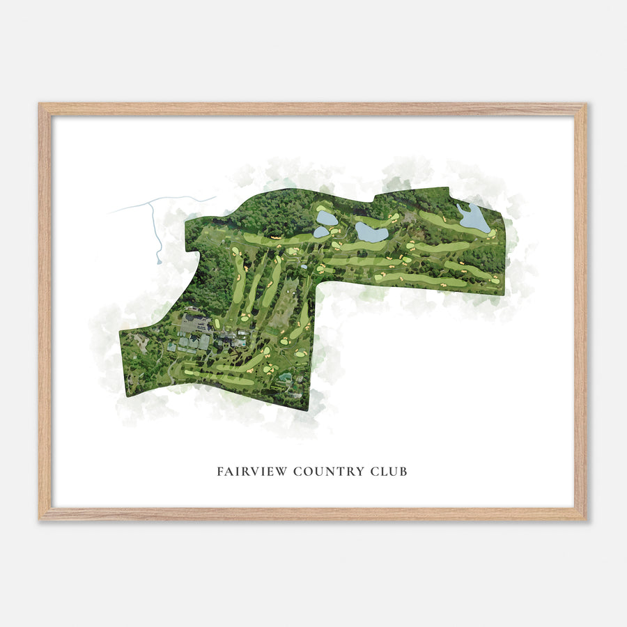 Print of Fairview Country Club Classic Map