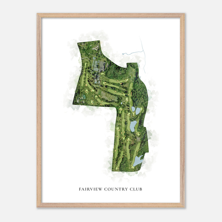 Print of Fairview Country Club Classic Map