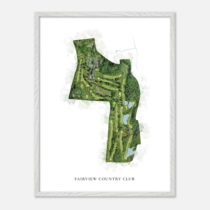 Print of Fairview Country Club Classic Map
