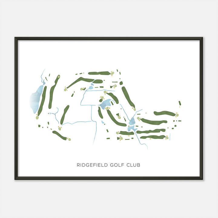 Print of Ridgefield Golf Club Modern Map