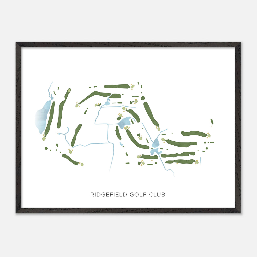 Print of Ridgefield Golf Club Modern Map
