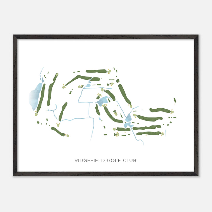 Print of Ridgefield Golf Club Modern Map