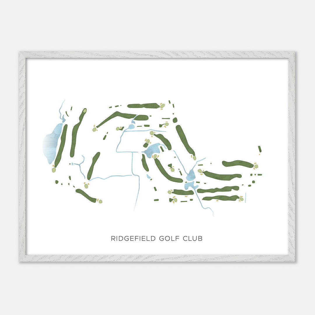 Print of Ridgefield Golf Club Modern Map