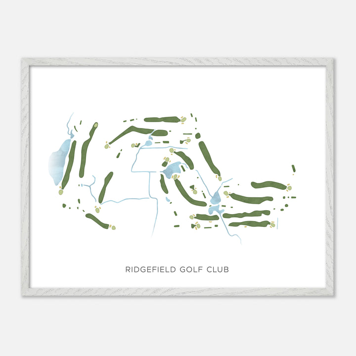 Print of Ridgefield Golf Club Modern Map