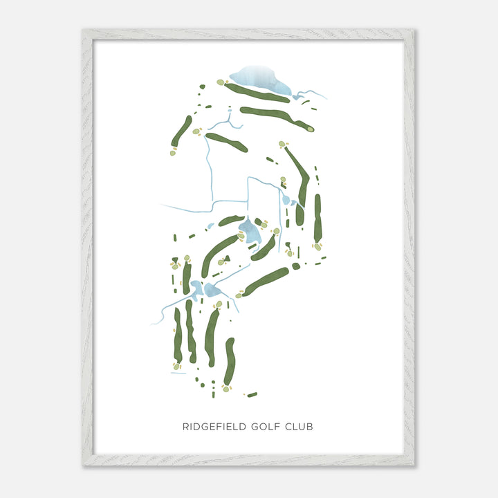 Print of Ridgefield Golf Club Modern Map