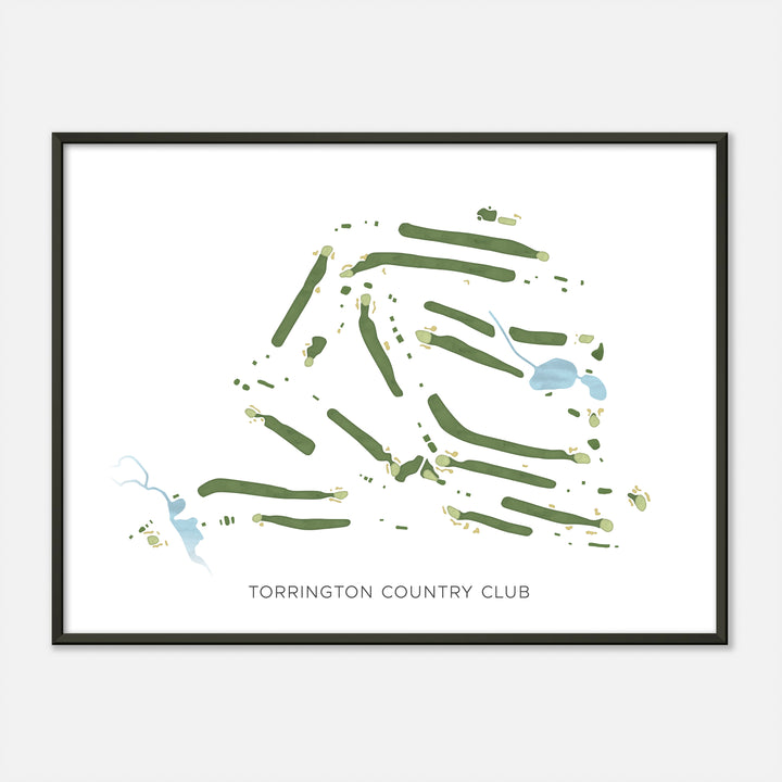 Print of Torrington Country Club Modern Map