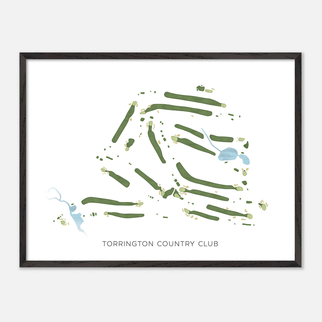 Print of Torrington Country Club Modern Map