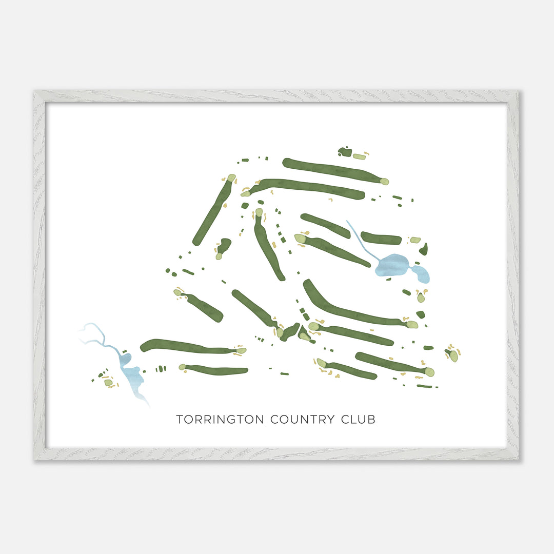 Print of Torrington Country Club Modern Map