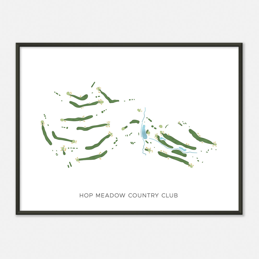 Print of Hop Meadow Country Club Modern Map