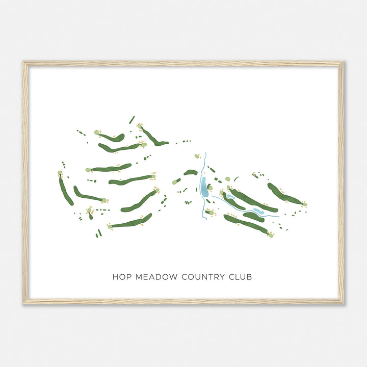 Print of Hop Meadow Country Club Modern Map