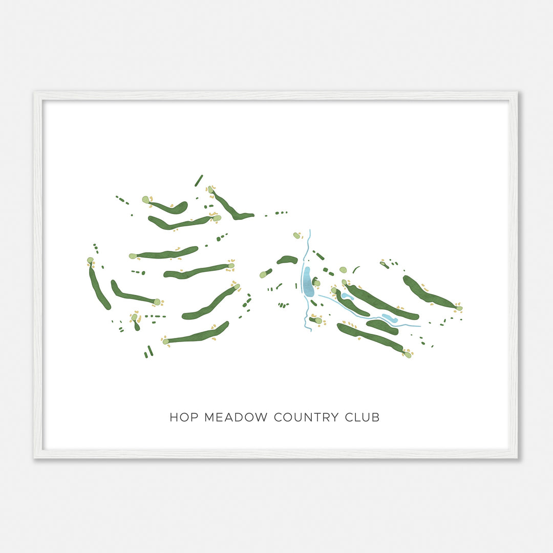 Print of Hop Meadow Country Club Modern Map