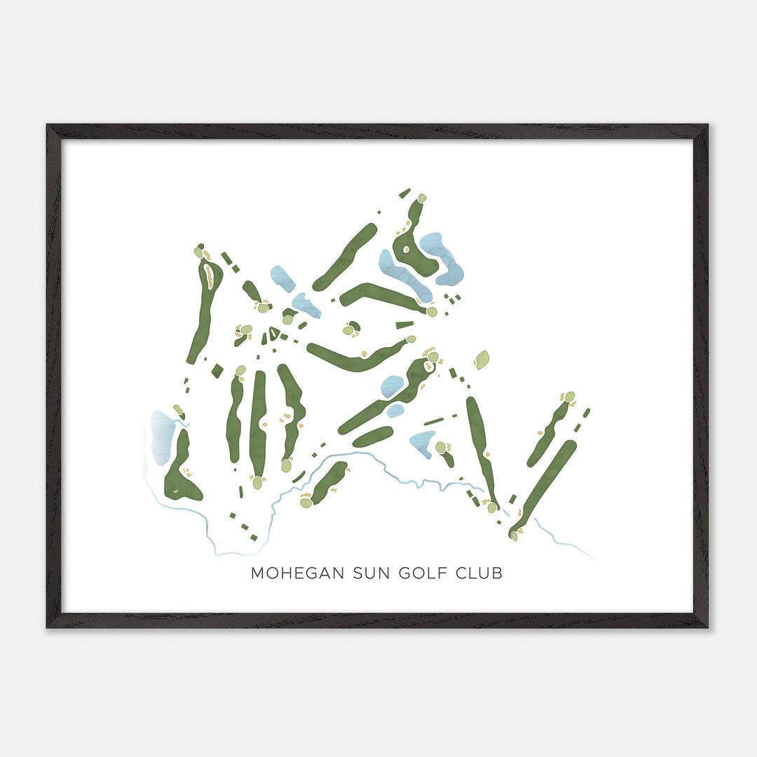 Print of Mohegan Sun Golf Club Modern Map