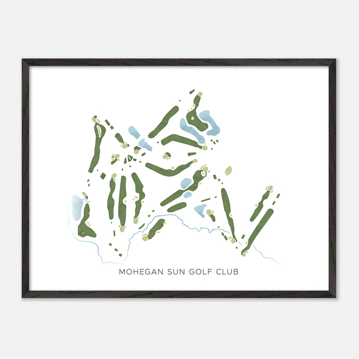Print of Mohegan Sun Golf Club Modern Map