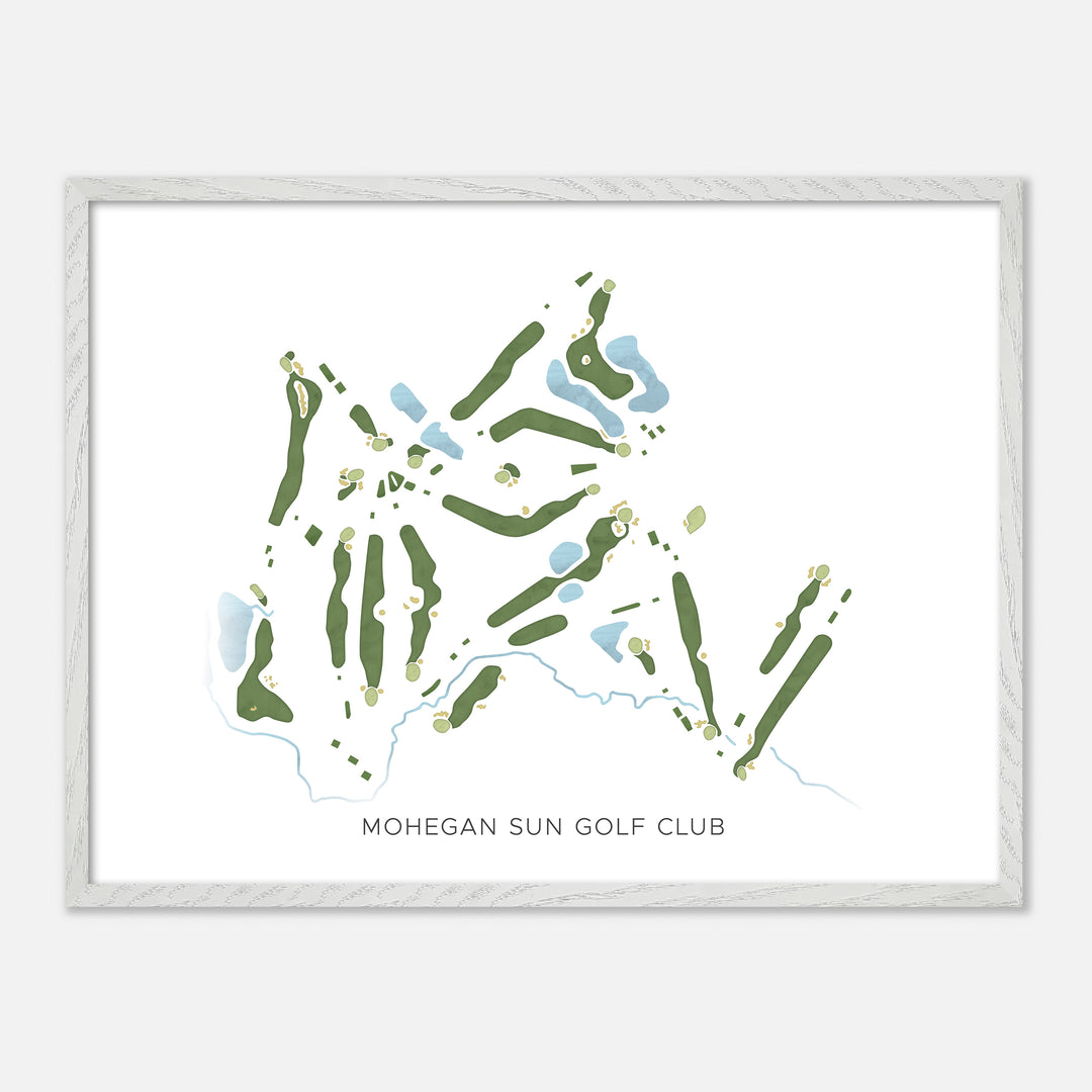 Print of Mohegan Sun Golf Club Modern Map