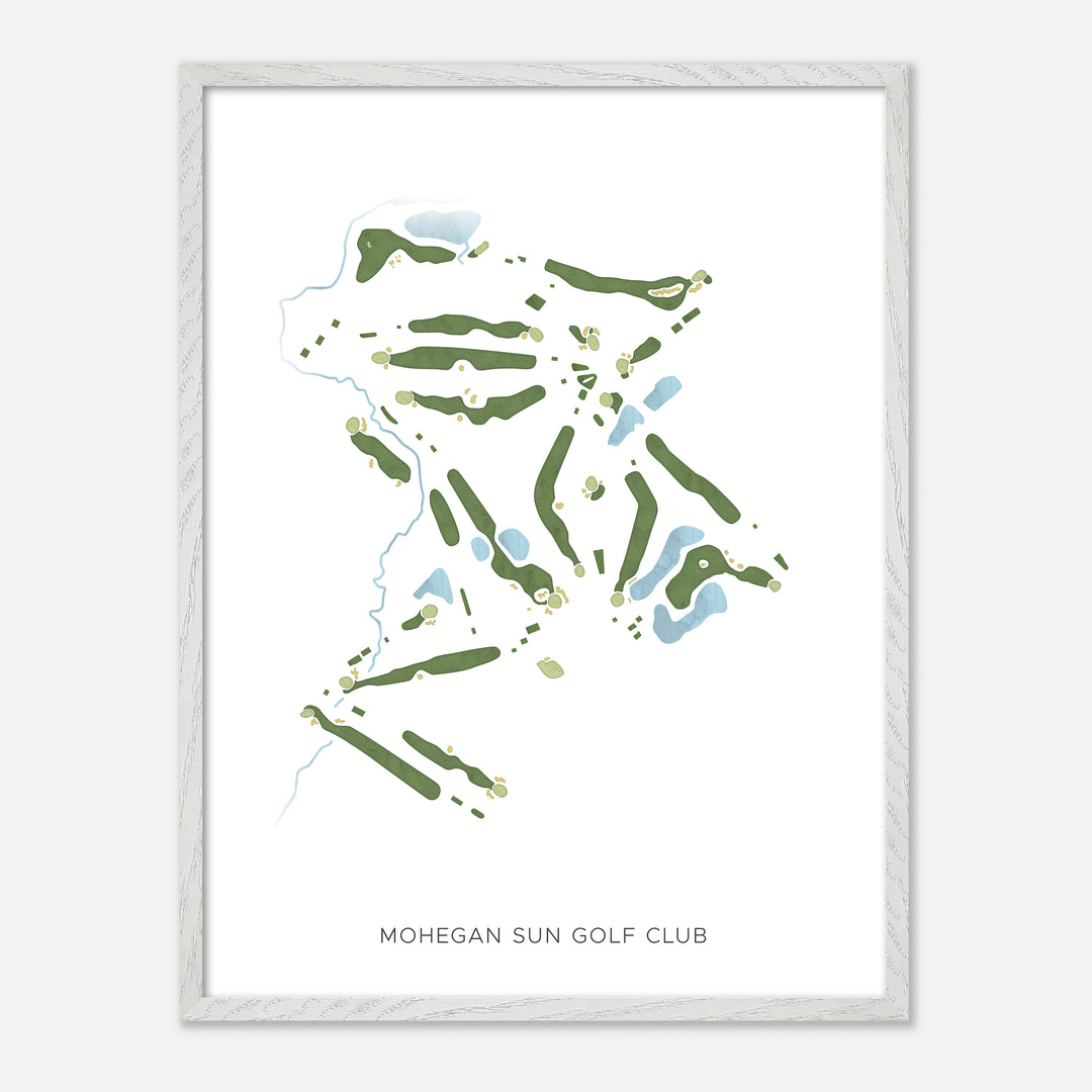 Print of Mohegan Sun Golf Club Modern Map