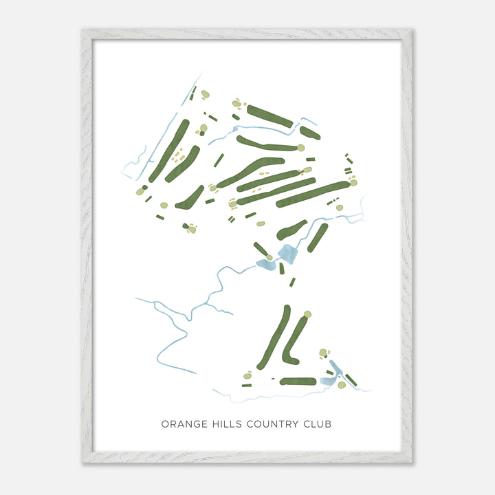 Print of Orange Hills Country Club Modern Map