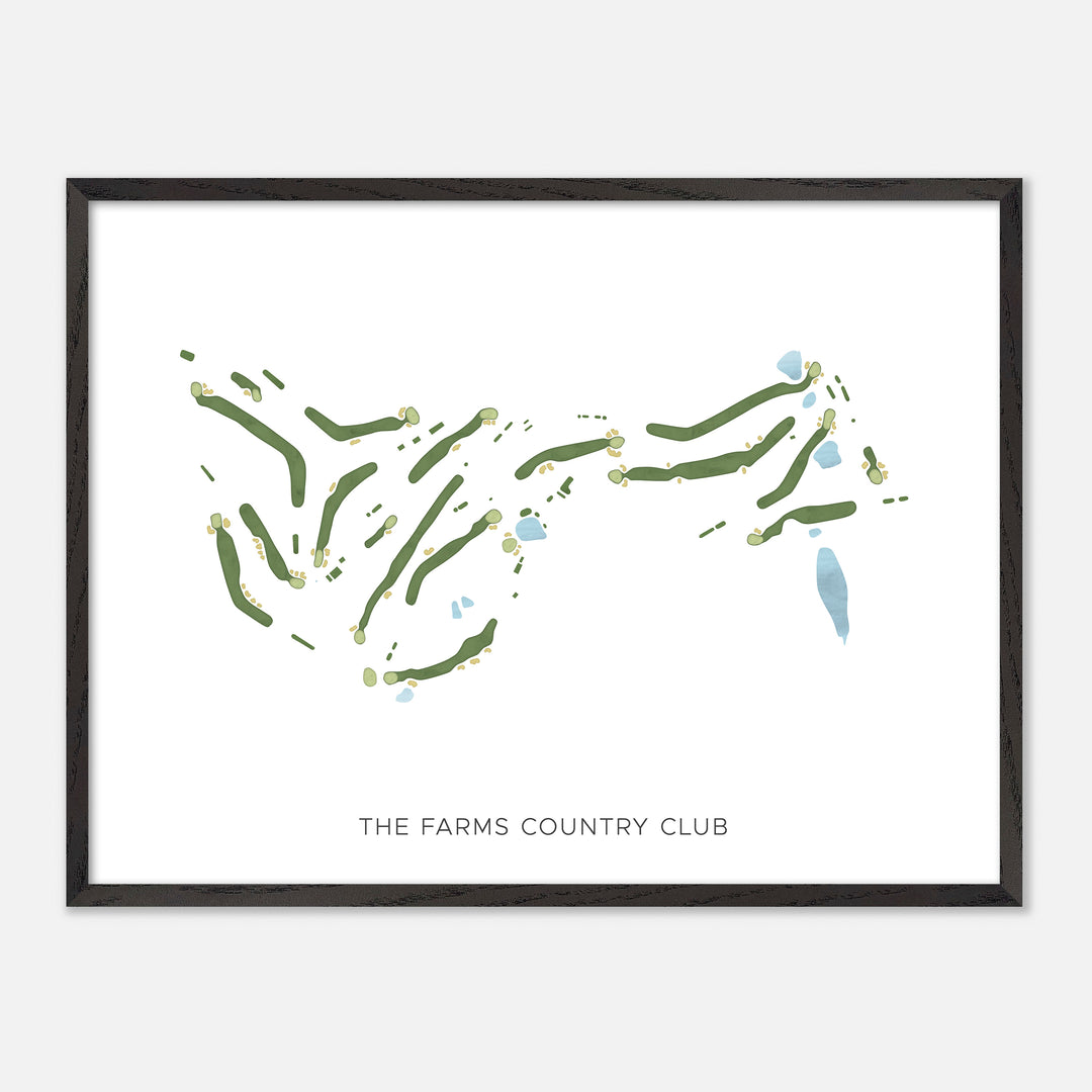 Print of The Farms Country Club Modern Map