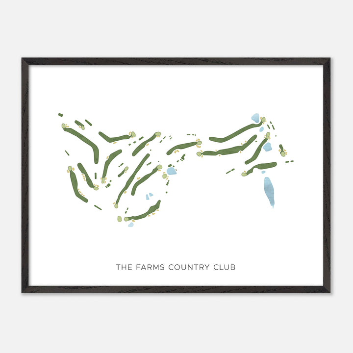 Print of The Farms Country Club Modern Map