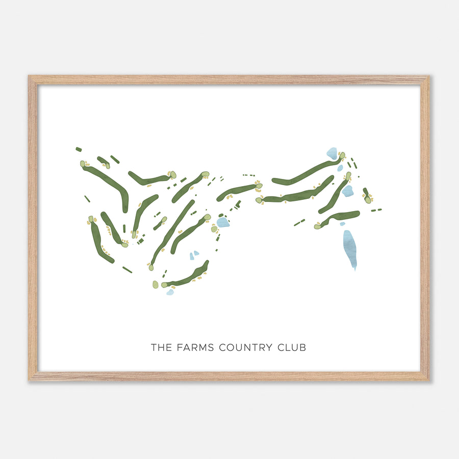 Print of The Farms Country Club Modern Map
