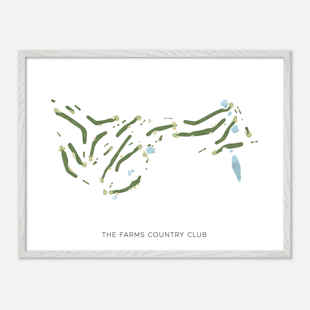 Print of The Farms Country Club Modern Map