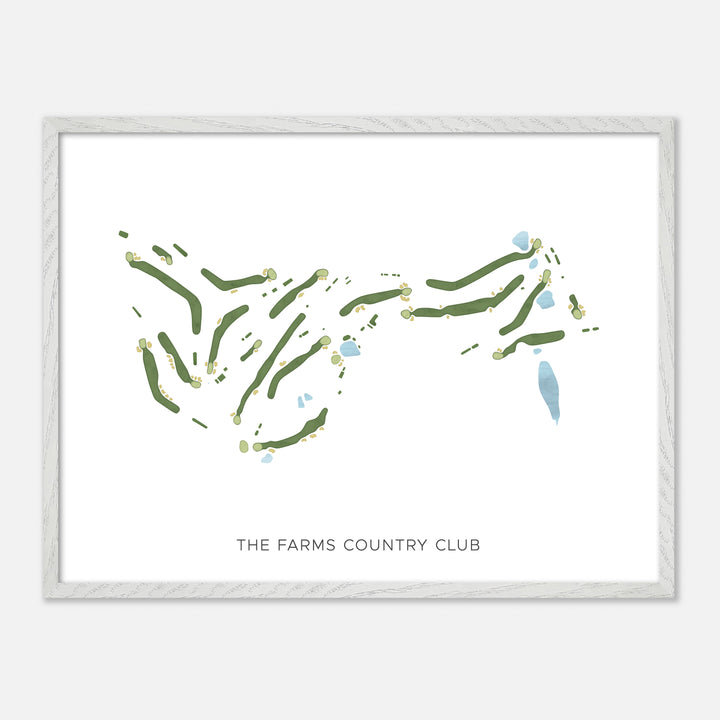 Print of The Farms Country Club Modern Map