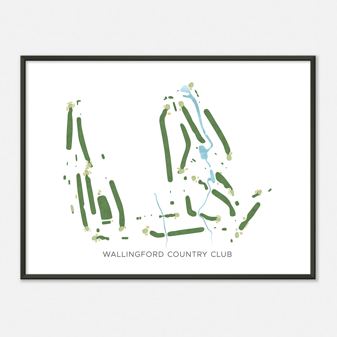 Print of Wallingford Country Club Modern Map