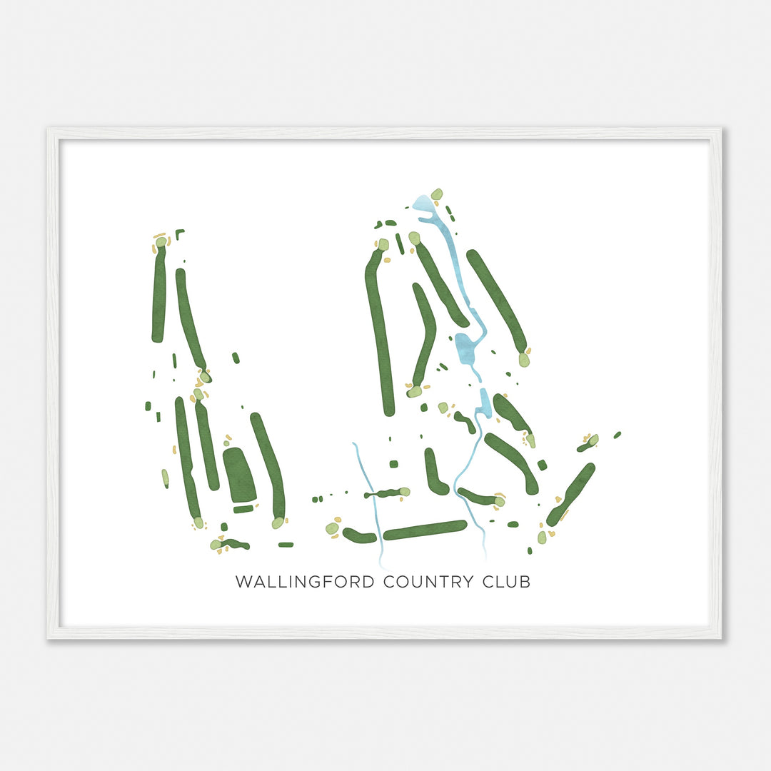 Print of Wallingford Country Club Modern Map