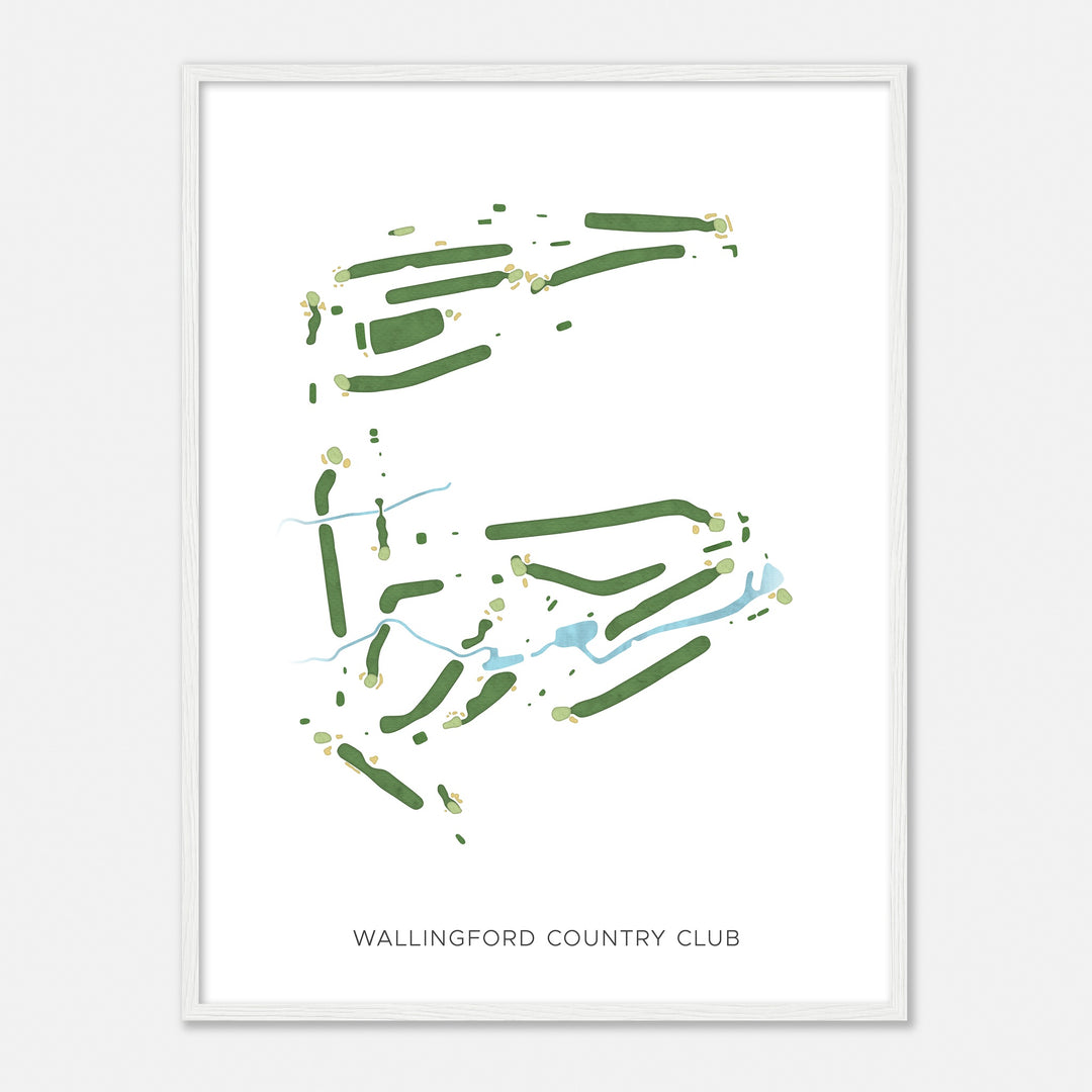 Print of Wallingford Country Club Modern Map