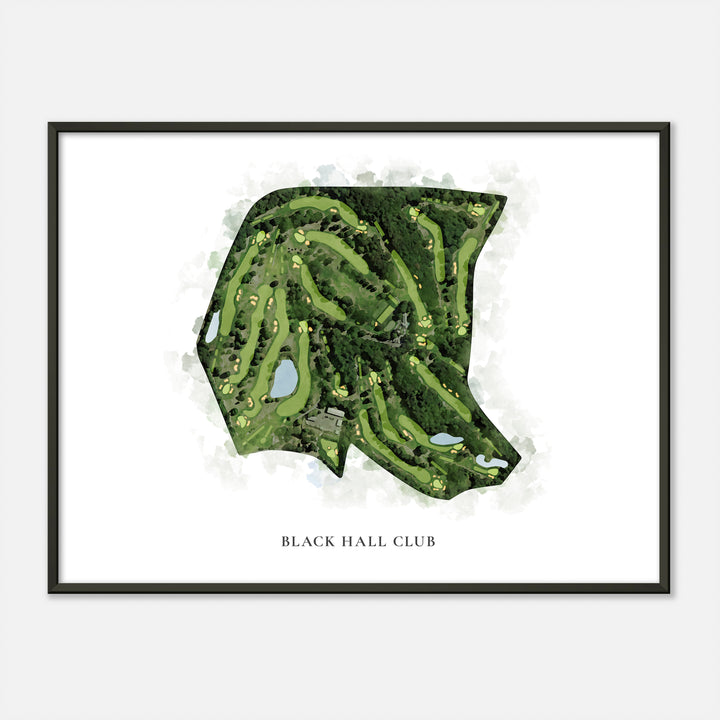 Print of Black Hall Club Classic Map