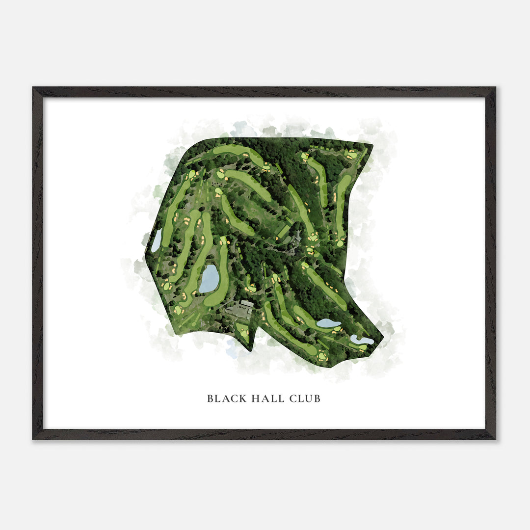 Print of Black Hall Club Classic Map